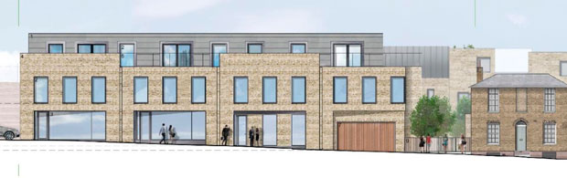Proposed housing  commercial space Moxon Street Checkalows site Drawing by Capita Property  Infrastructure