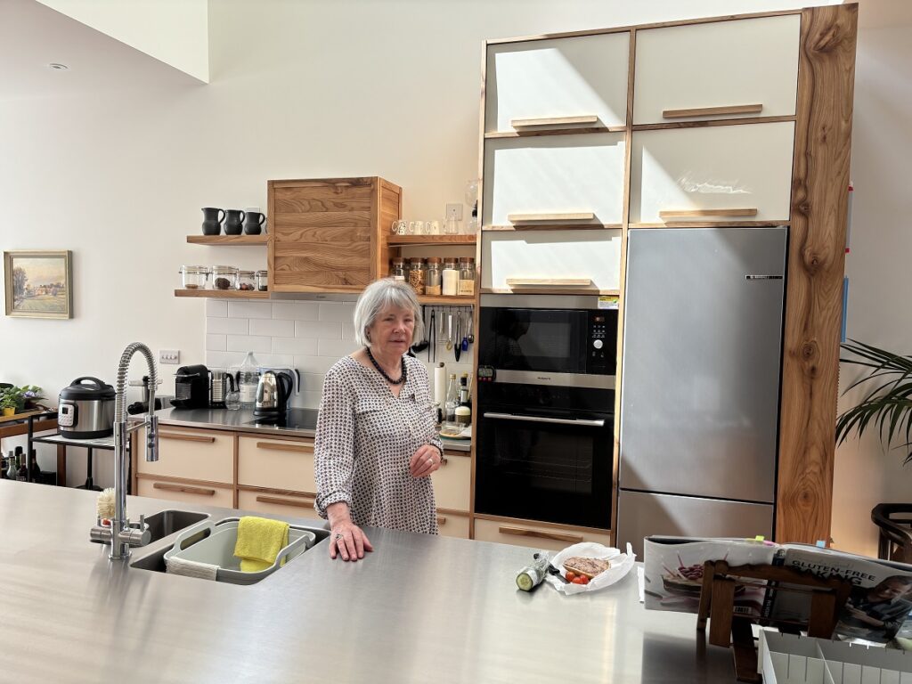 Down sizing to a smaller eco-friendly property has been achieved in style by long-standing East Barnet resident still in same street after 60 years.
