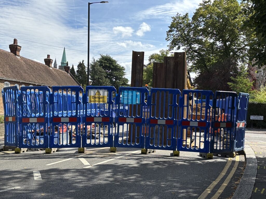 Road closures such as Wood Street, High Barnet, could cost Thames Water and contractors £2,500 a day under new Barnet Council road lane rental plan.