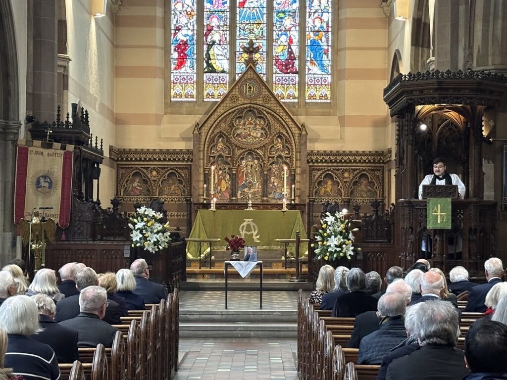 Service at Barnet Parish church to commemorate life of Barnet trained solicitor Sir Gerald Hosker who advised Prime Minister Margaret Thatcher in Falklands War
