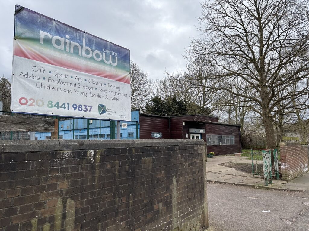 New home for Dollis Valley Rainbow Centre is former headquarters of 1st. Barnet Scout group in  Priory Grove Underhill 