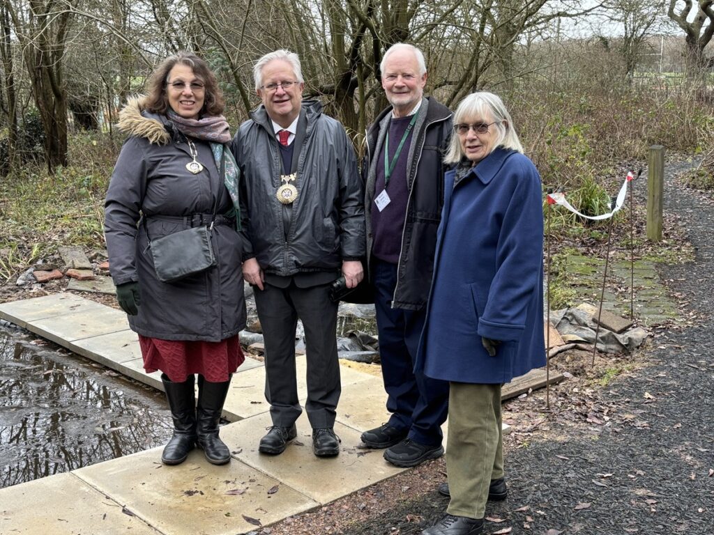 Mayor of Barnet Councillor Danny Rich pays his firist visit to Barnet Environment Centre and praises their inspirational work with children and wide range of birdlife in nature reserve.