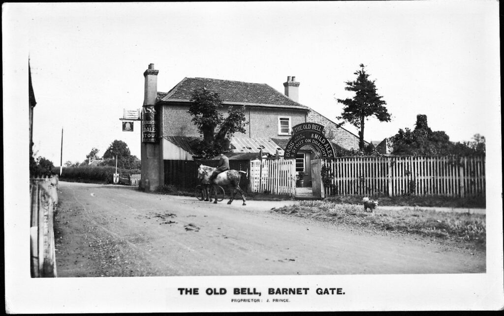 Newly painted signs at The Gate public house Arkley fail to include the words of historic pub motto and prompt memories of famous -- and infamous -- customers