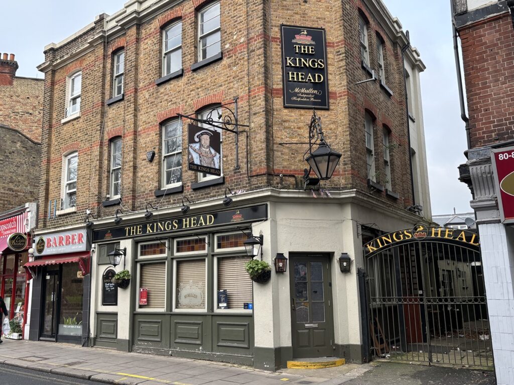 Sebright Arms, Alston Road, one of three Barnet pubs sold by Hertford bewers McMullen's to Punch Pubs