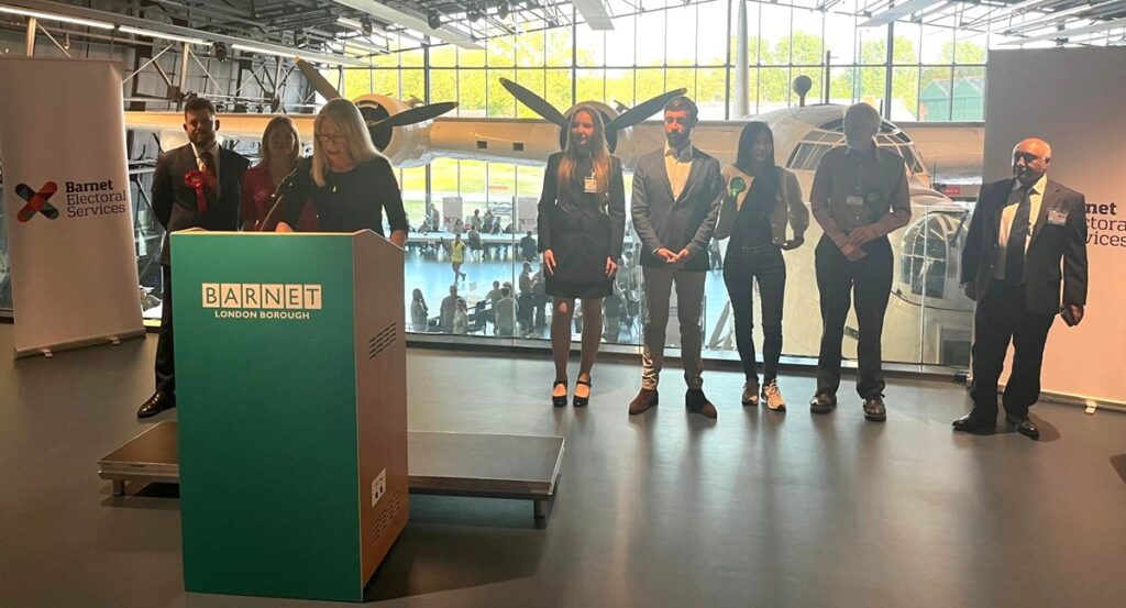 Barnet Council 2026 elections end with both Labour and Conservatives on 31 votes and no overall control of the council.  A newly elected Green councillor holds the balance of power