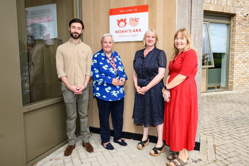 Time capsule buried at Noah's Ark Children's Hospice to celebrate 20th anniversary and start of new fund raising campaign.